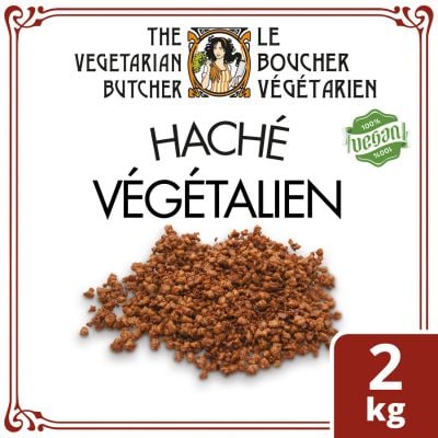Le Boucher Végétarien Haché Végétalien 2Kg - LE BOUCHER VÉGÉTARIEN vous propose un haché végétalien utilisable dans des plats populaires en version végétarienne !